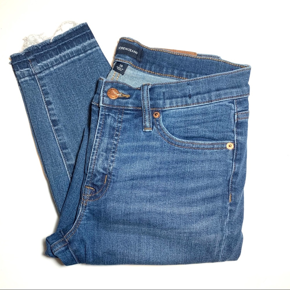 J Crew 8" Toothpick Jean with Let Down Hem 28